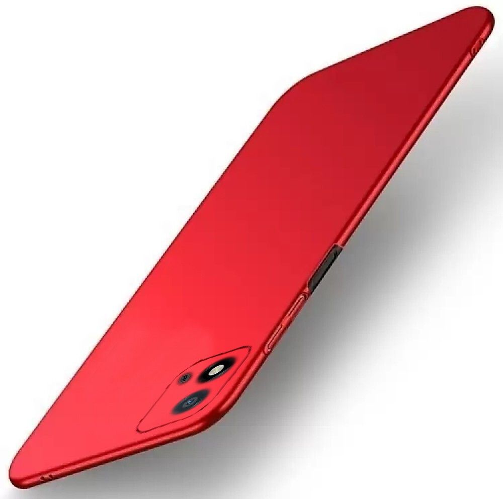 Micvir Back Cover for realme Narzo 50i, Realme C11 2021, Realme C20 (Red, Dual Protection, Polycarbonate, Pack of: 1)
