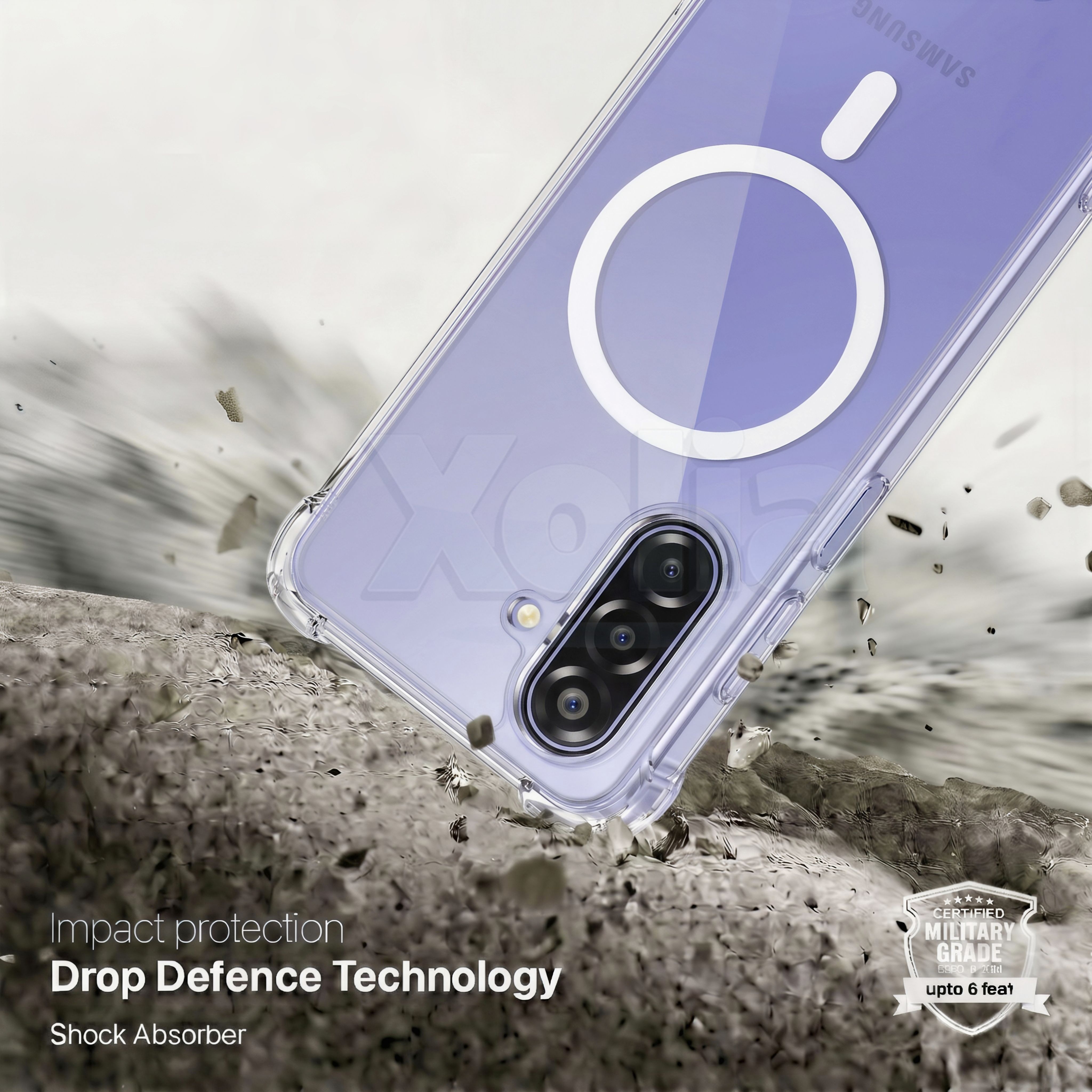 Xolia Back Cover for Samsung Galaxy F70 5G (Transparent, Shock Proof, Polycarbonate, Silicon, Pack of: 1) — image 3 of 5