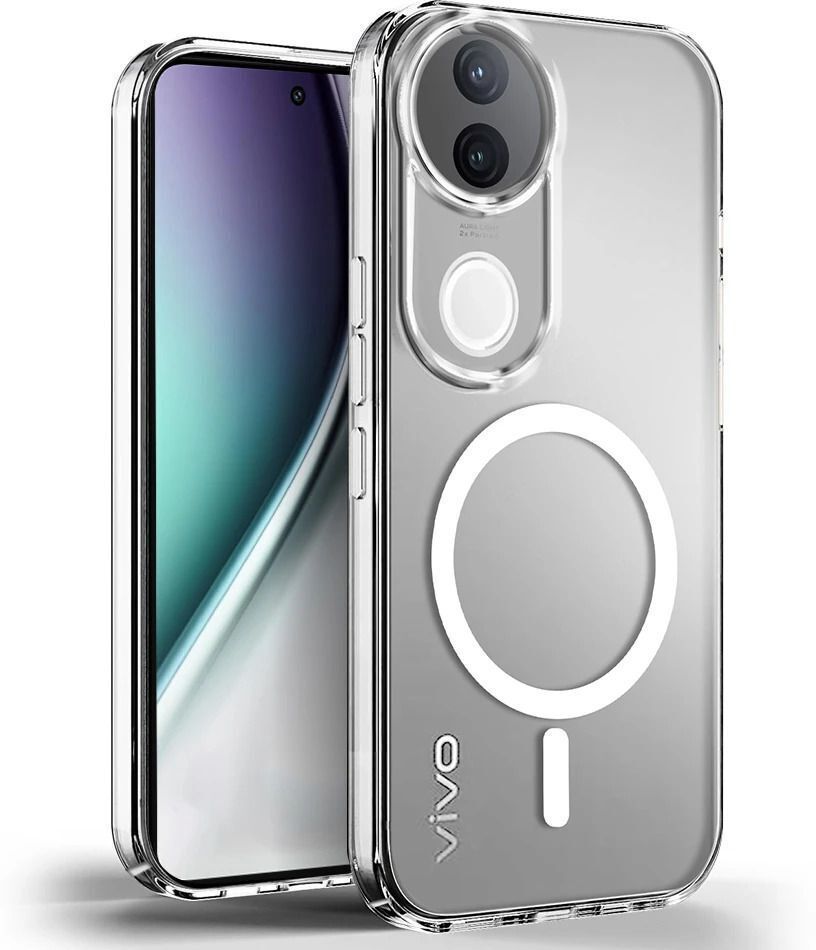 Micvir Anti Yellow Back Cover for vivo V50 5G (Transparent, Anti-Yellow, Polycarbonate, Pack of: 1)
