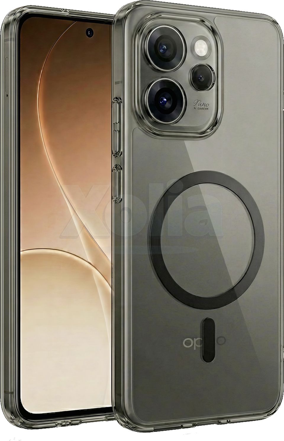 Xolia Anti Yellow Back Cover for Oppo Reno 15 Pro 5G (Black, Anti-Yellow, Polycarbonate, Pack of: 1)