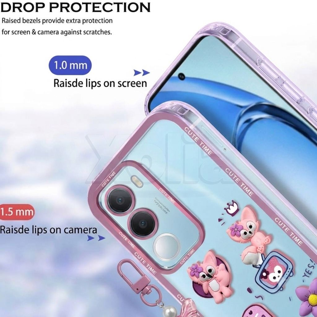 Xolia Back Cover for vivo Y29 5G (Pink, Shock Proof, Polycarbonate, Pack of: 1) — image 2 of 4