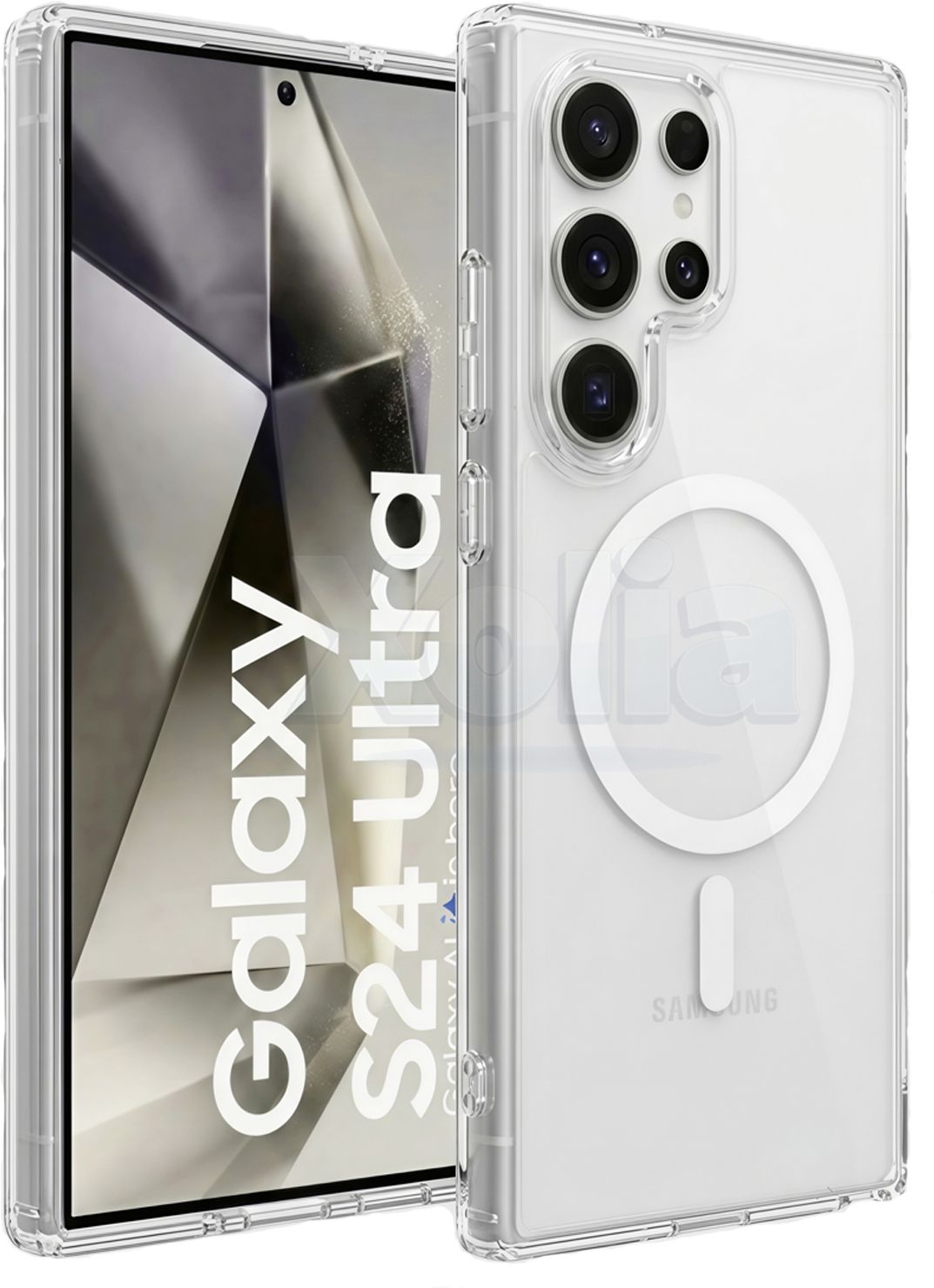 Xolia Back Cover for Samsung Galaxy S24 Ultra 5G (White, Shock Proof, Polycarbonate, Silicon, Pack of: 1)