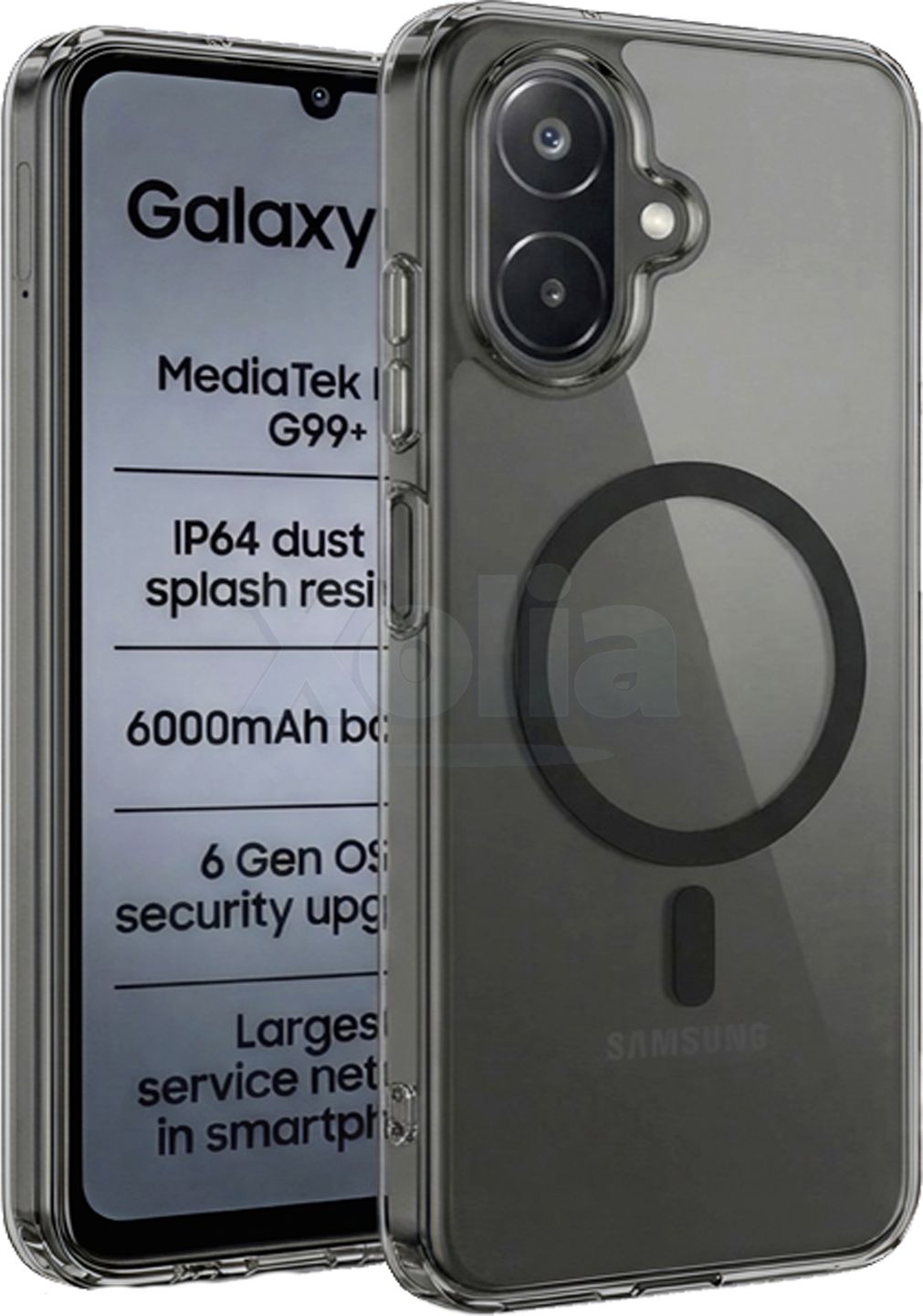 Xolia Back Cover for SAMSUNG Galaxy F08 5G (Black, Shock Proof, Polycarbonate, Pack of: 1)