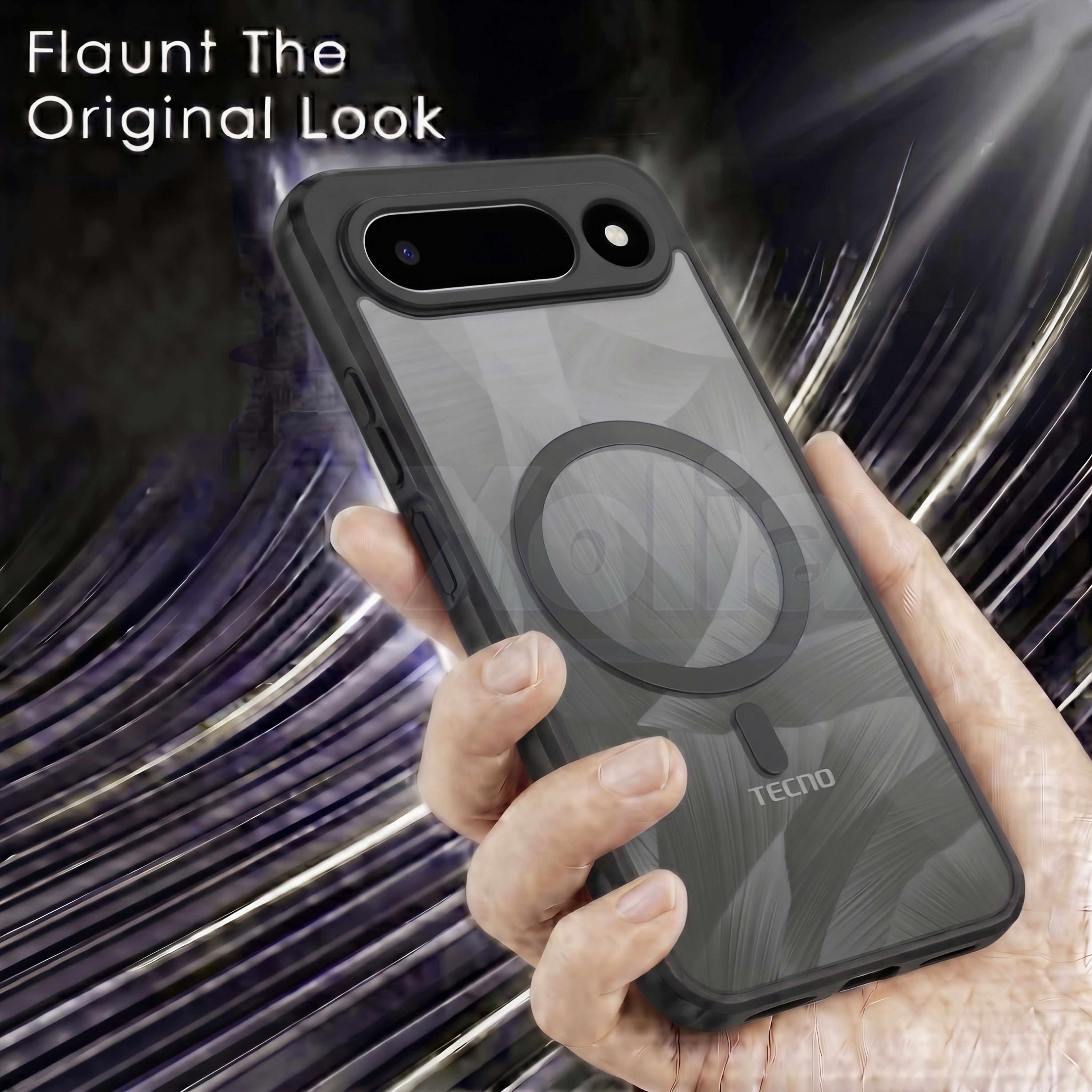 Xolia Back Cover for Tecno POP X 5G (Black, Shock Proof, Polycarbonate, Silicon, Pack of: 1) — image 4 of 4