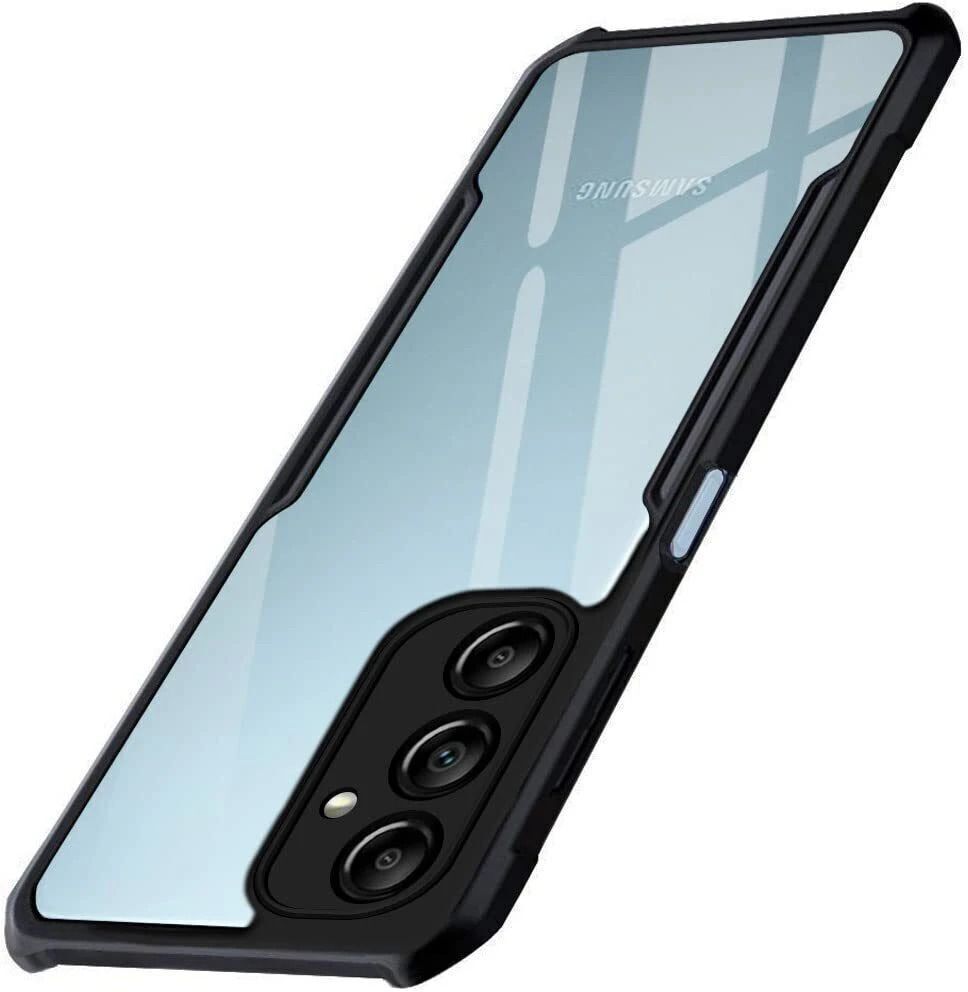 Micvir Back Cover for Samsung Galaxy M14 5G (Transparent, Black, Shock Proof, Polycarbonate, Pack of: 1)