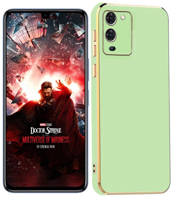 Micvir Back Cover for Infinix Note 12 Turbo (Green, Camera Bump Protector, Silicon, Pack of: 1)