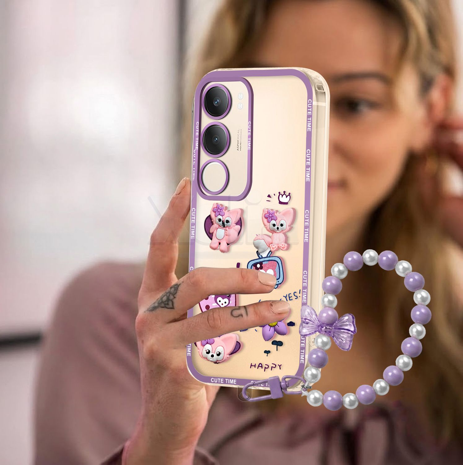 Xolia Back Cover for vivo Y29 5G (Purple, Shock Proof, Polycarbonate, Pack of: 1) — image 5 of 5