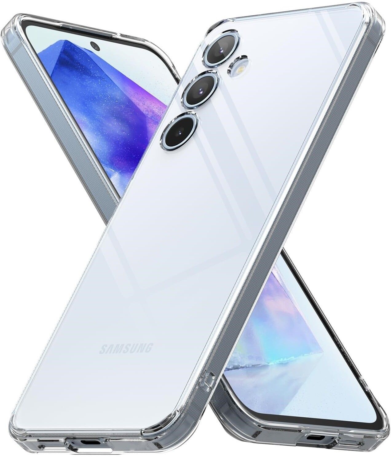 Samsung Galaxy A55 5G - Transparent Transparent Soft 2MM Back Cover