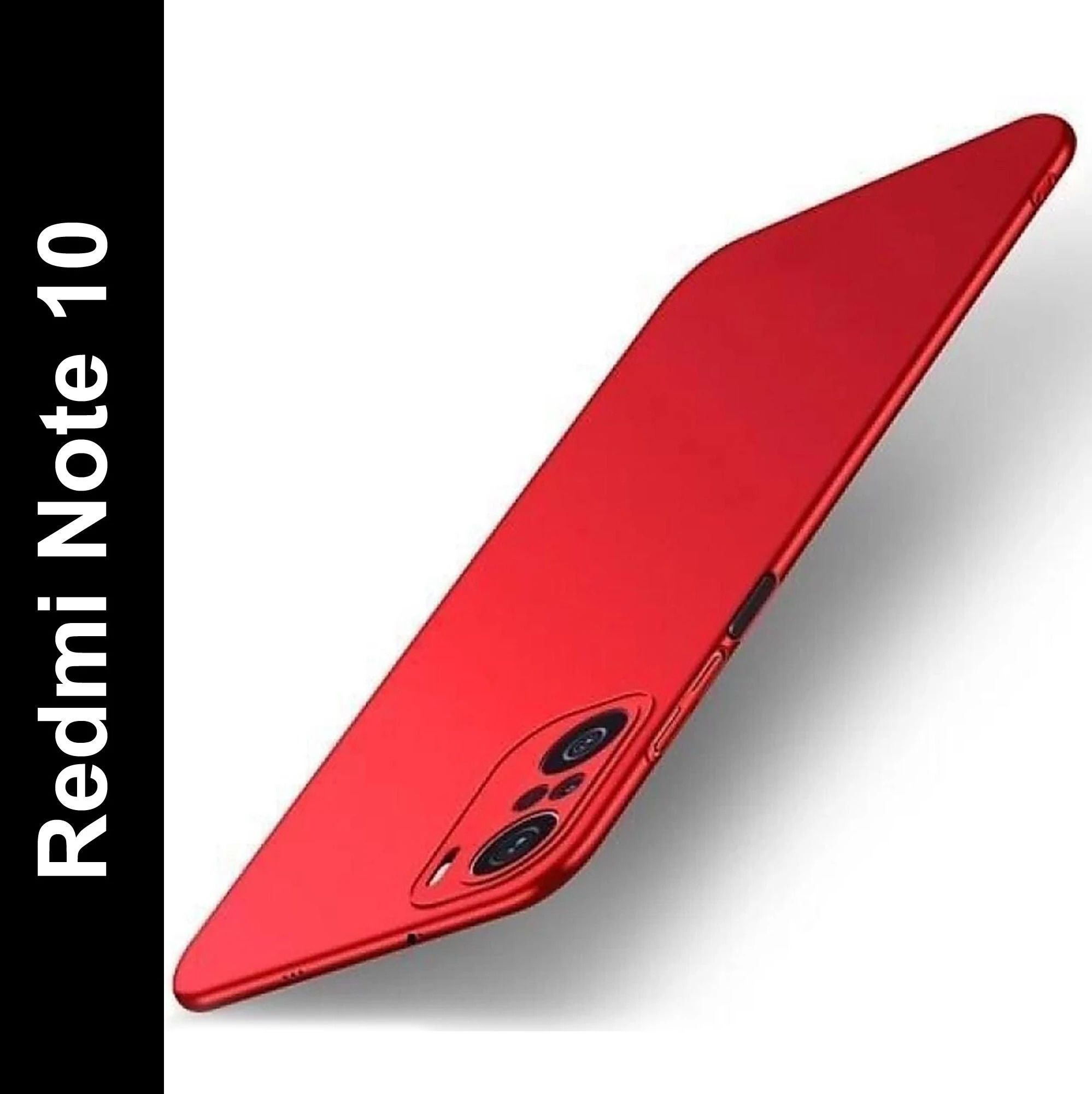Micvir Back Cover for Mi Redmi Note 10 (Red, Polycarbonate, Pack of: 1) — image 1 of 1