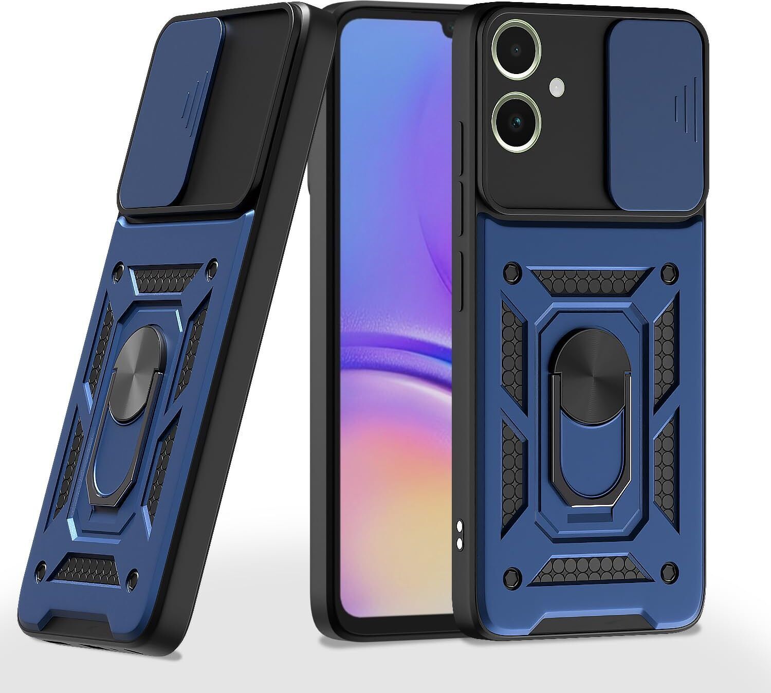 Micvir Back Cover for SAMSUNG Galaxy M06 5G (Blue, Shock Proof, Polycarbonate, Silicon, Pack of: 1)