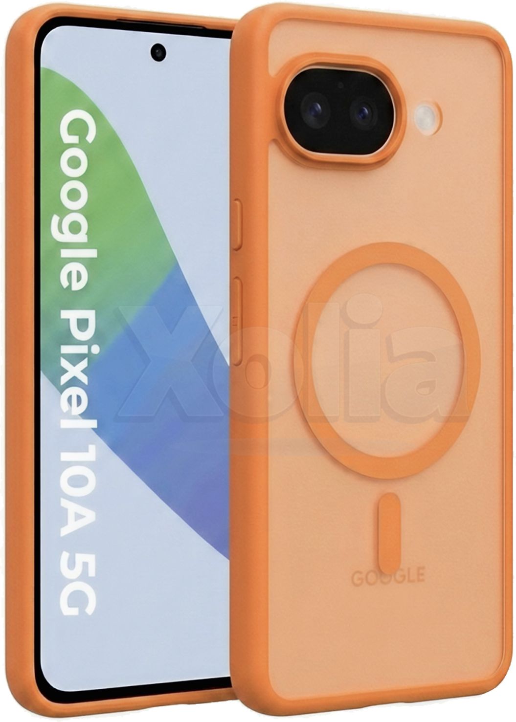Xolia Back Cover for Google Pixel 10A (Orange, Shock Proof, Polycarbonate, Silicon, Pack of: 1)