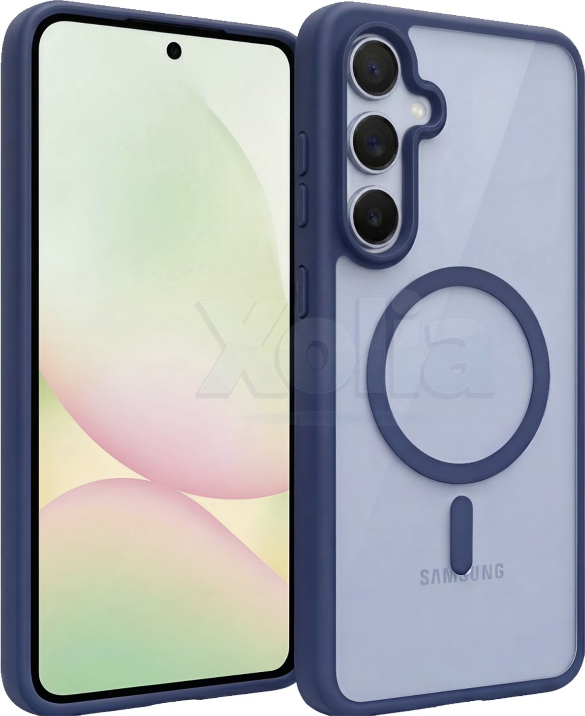 Xolia Back Cover for Samsung Galaxy A56 5G (Blue, Shock Proof, Polycarbonate, Silicon, Pack of: 1)