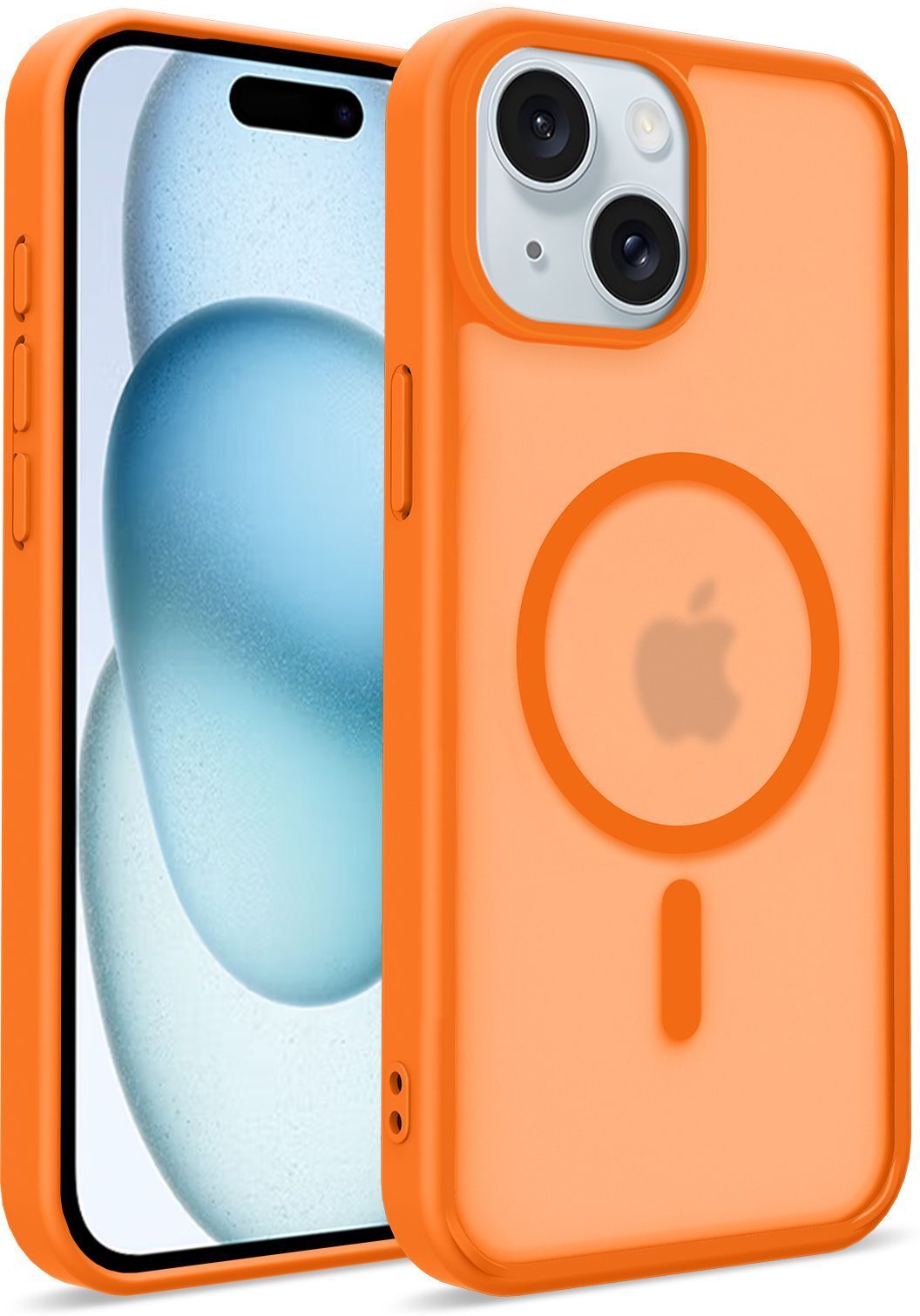 Xolia Back Cover for Apple iPhone 13 (Orange, Shock Proof, Polycarbonate, Silicon, Pack of: 1)