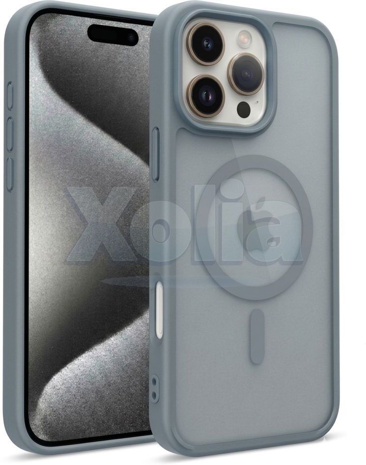 Xolia Back Cover for Apple iPhone 15 Pro (Grey, Shock Proof, Polycarbonate, Silicon, Pack of: 1)