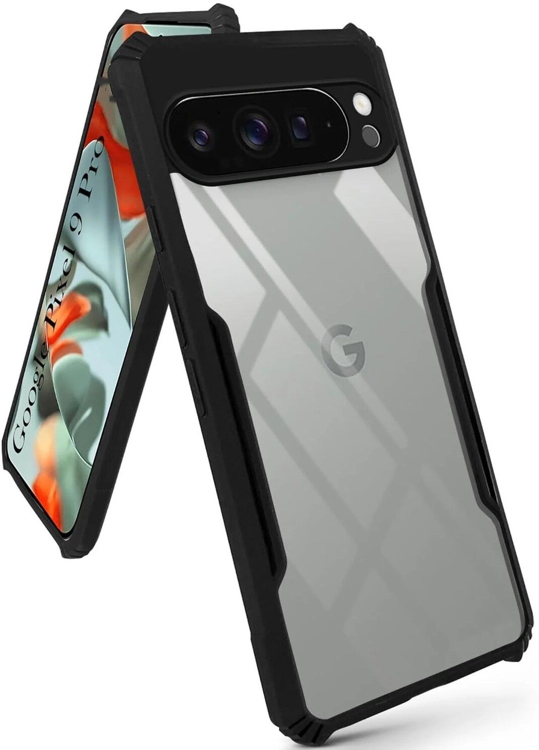 Black Border - Transparent Back iPaky Mobile Back Cover Case