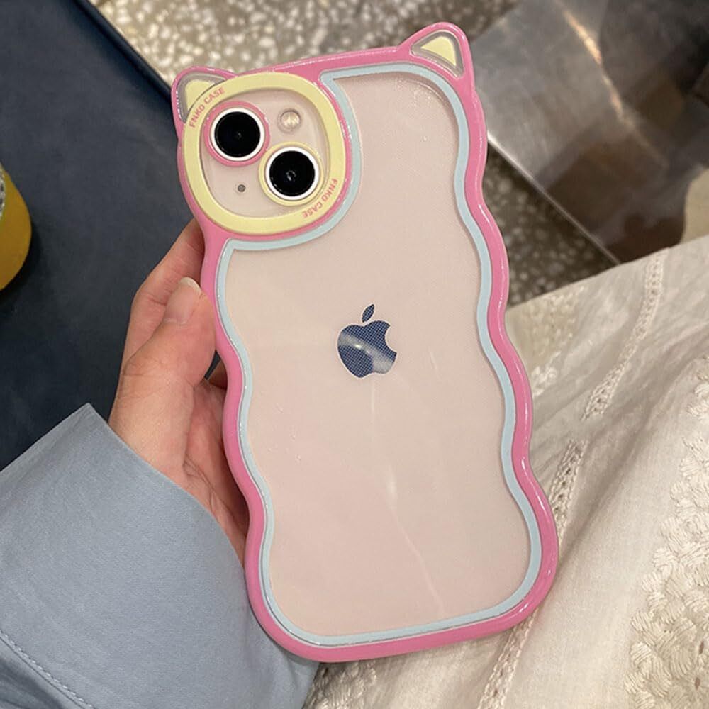 Micvir Back Cover for Apple iPhone 15 (Pink, Silicon, Pack of: 1) — image 1 of 1