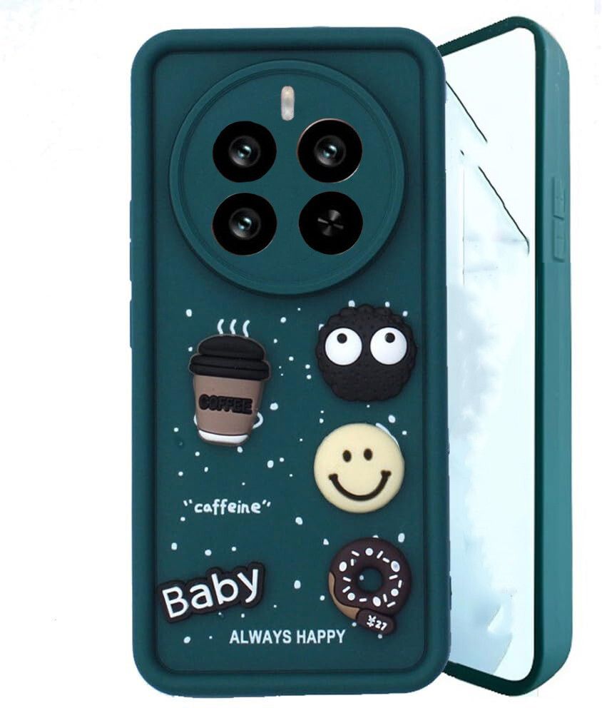 Micvir Back Cover for realme P1 5G (Green, Silicon, Pack of: 1)