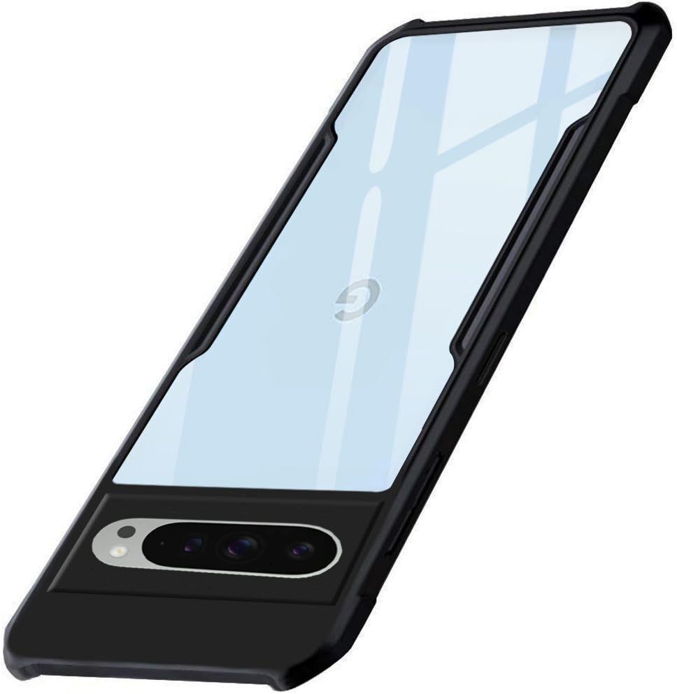 Micvir Back Cover for Google Pixel 9 Pro XL (Transparent, Black, Shock Proof, Polycarbonate, Pack of: 1)