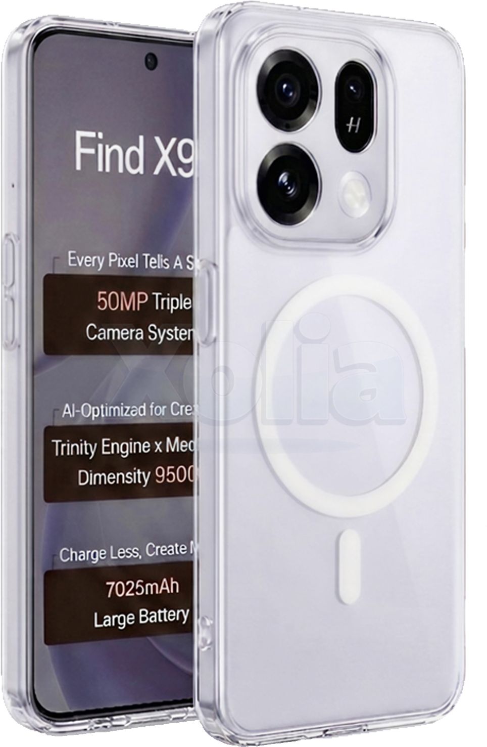 Xolia Anti Yellow Back Cover for OPPO Find X9s 5G (Transparent, Anti-Yellow, Polycarbonate, Pack of: 1)