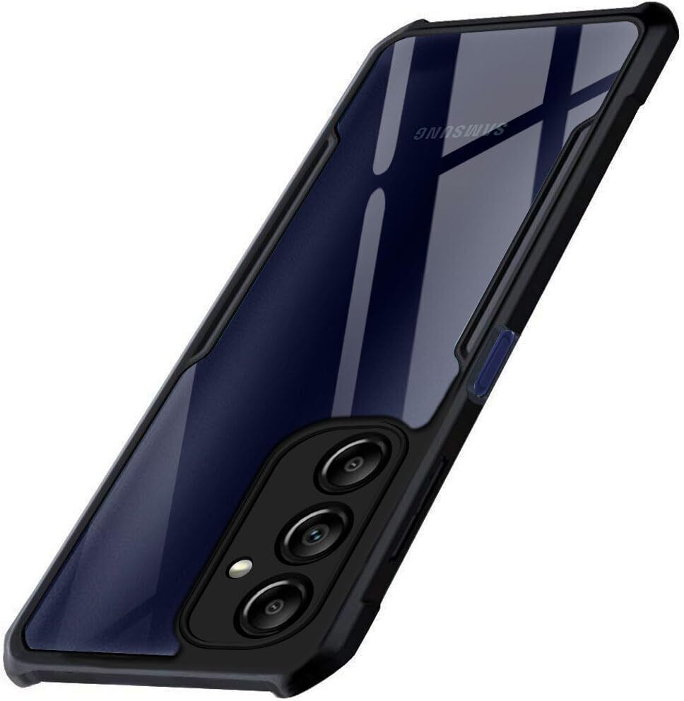 Micvir Back Cover for Samsung Galaxy F54 5G (Transparent, Black, Shock Proof, Polycarbonate, Pack of: 1)