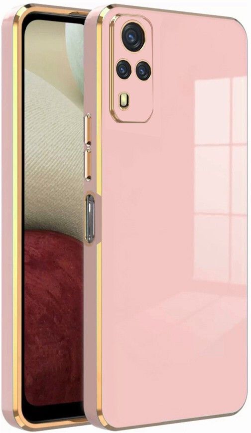 Micvir Back Cover for VIVO Y51 (Pink, Silicon, Pack of: 1)