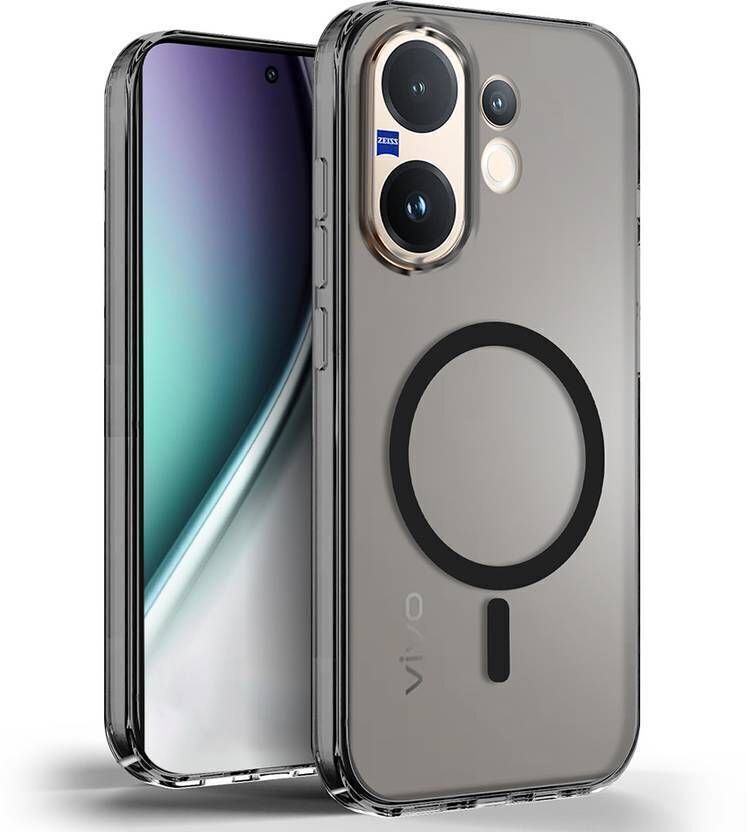 Micvir Anti Yellow Back Cover for Vivo V60e 5G (Black, Anti-Yellow, Polycarbonate, Pack of: 1)