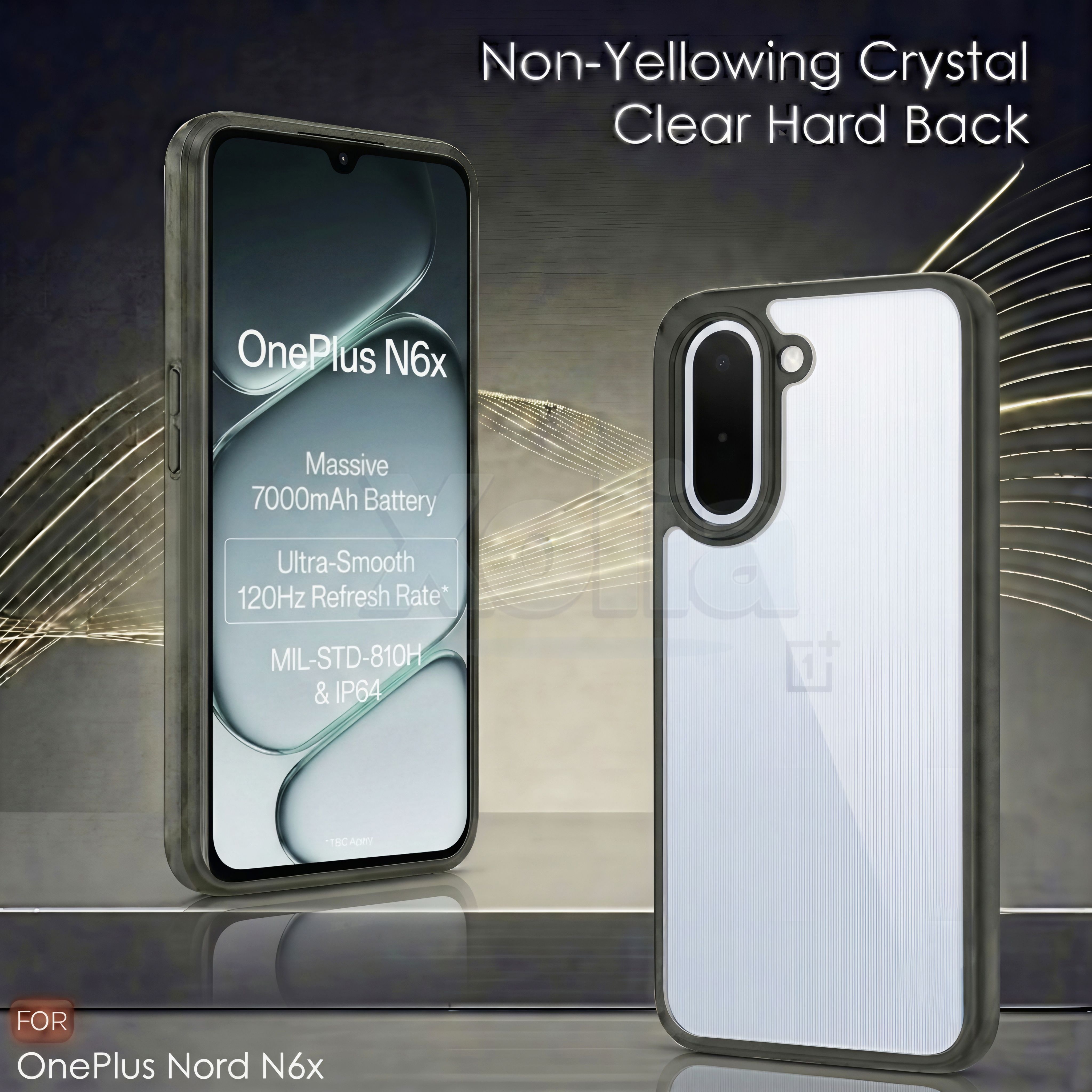 Xolia Back Cover for OnePlus N6X 5G (Transparent, Black, Shock Proof, Plastic, Silicon, Pack of: 1) — image 3 of 5