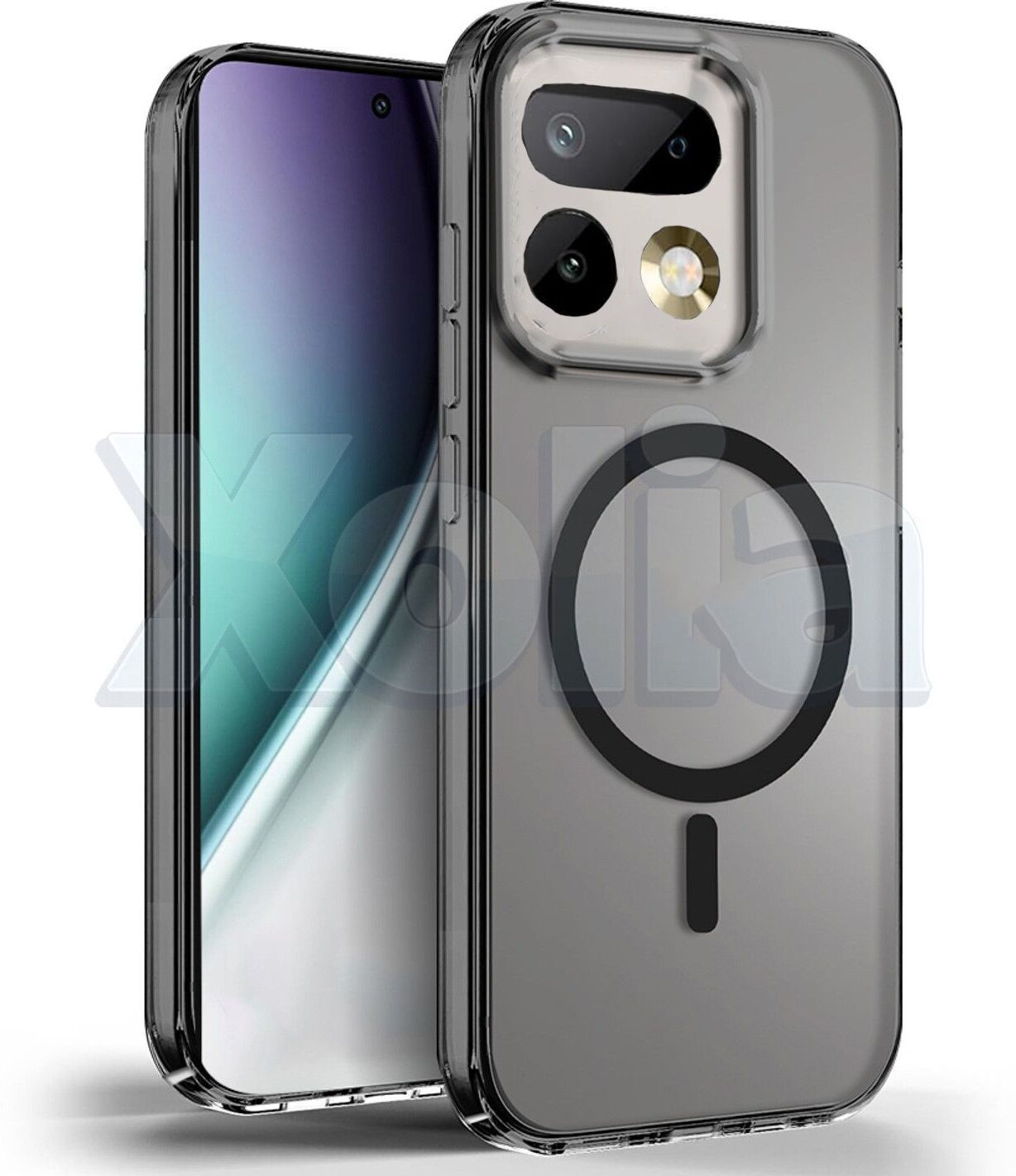 Xolia Anti Yellow Back Cover for Realme 16 Pro 5G (Black, Anti-Yellow, Polycarbonate, Pack of: 1)