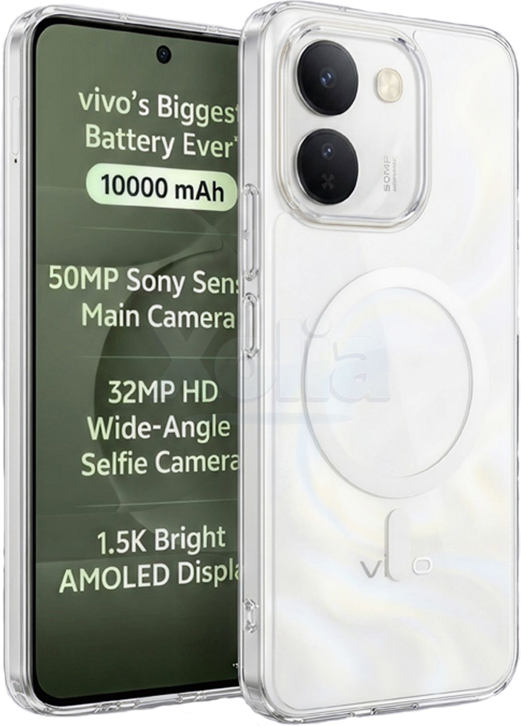 Xolia Back Cover for vivo S2 FE 5G (Transparent, Shock Proof, Polycarbonate, Pack of: 1)
