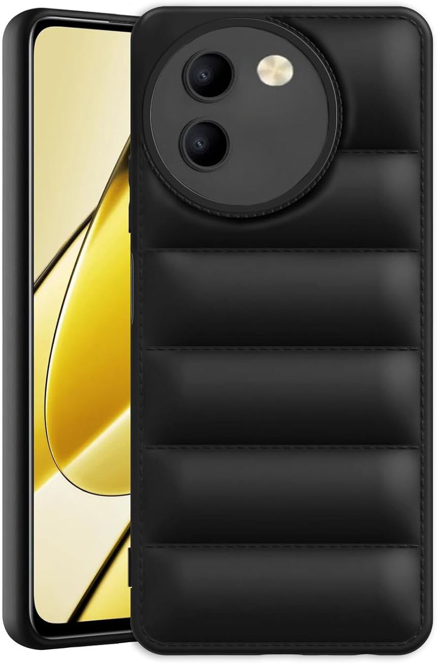 Micvir Back Cover for Vivo T3X 5G (Black, Camera Bump Protector, Pack of: 1) — image 1 of 1