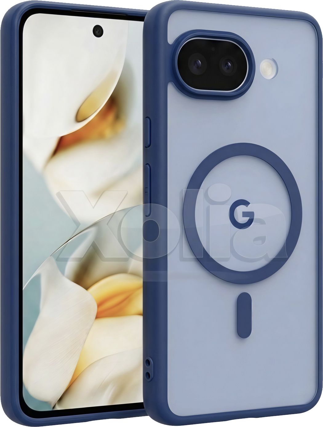 Xolia Back Cover for Google Pixel 9A (Blue, Shock Proof, Polycarbonate, Silicon, Pack of: 1)