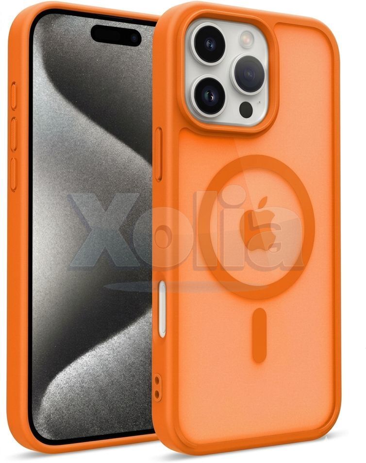 Xolia Back Cover for Apple iPhone 15 Pro (Orange, Shock Proof, Polycarbonate, Silicon, Pack of: 1)