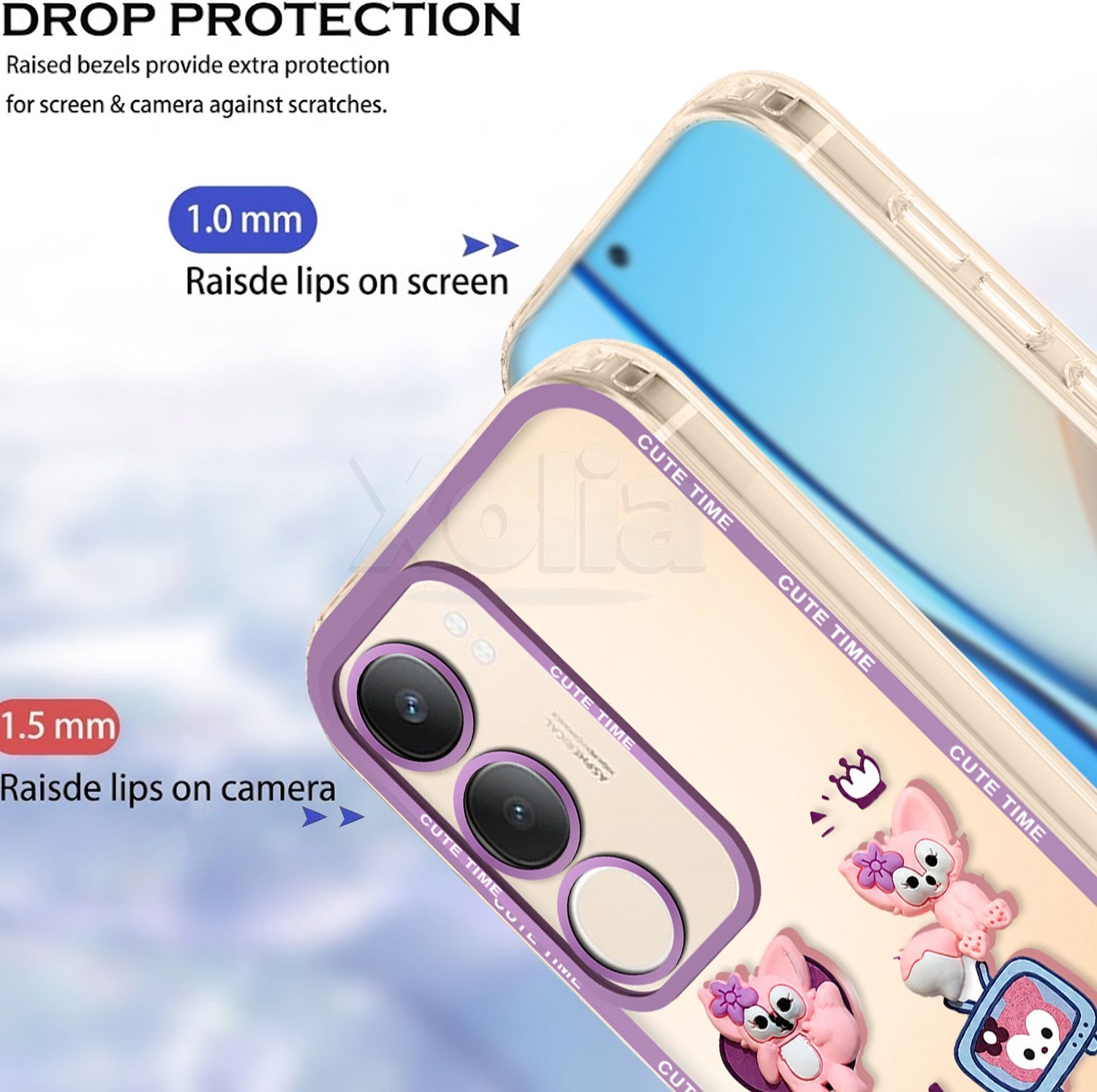Xolia Back Cover for vivo Y29 5G (Purple, Shock Proof, Polycarbonate, Pack of: 1) — image 2 of 5
