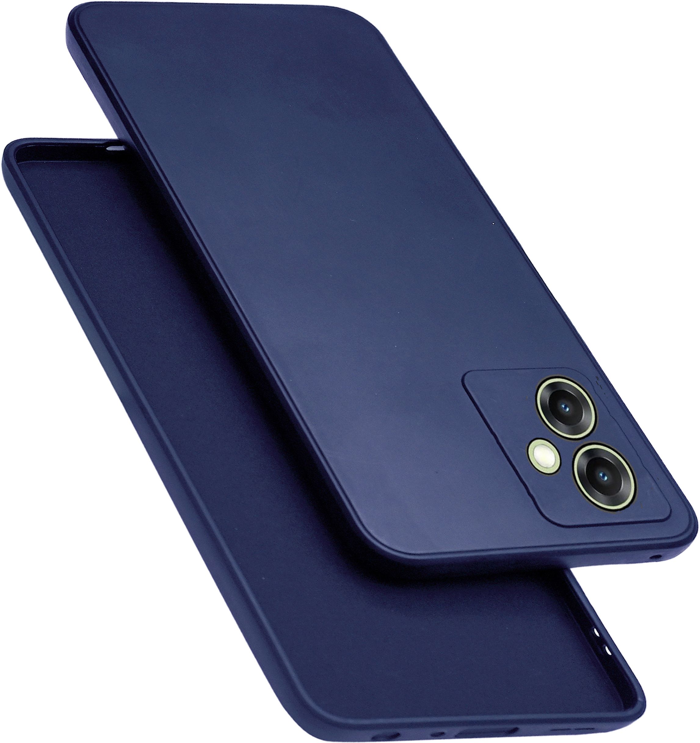 Micvir Back Cover for Samsung Galaxy A06 (Blue, Dual Protection, Silicon, Pack of: 1)