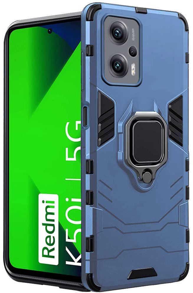Micvir Back Cover for Redmi K50i 5G (Transparent, Black, Shock Proof, Plastic, Silicon, Pack of: 1)