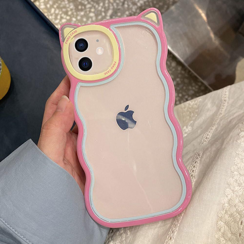 Micvir Back Cover for Apple iPhone 11 (Pink, Silicon, Pack of: 1)