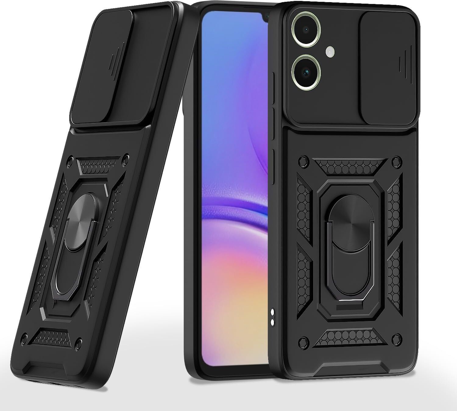 Micvir Back Cover for SAMSUNG Galaxy M06 5G (Black, Shock Proof, Polycarbonate, Silicon, Pack of: 1)