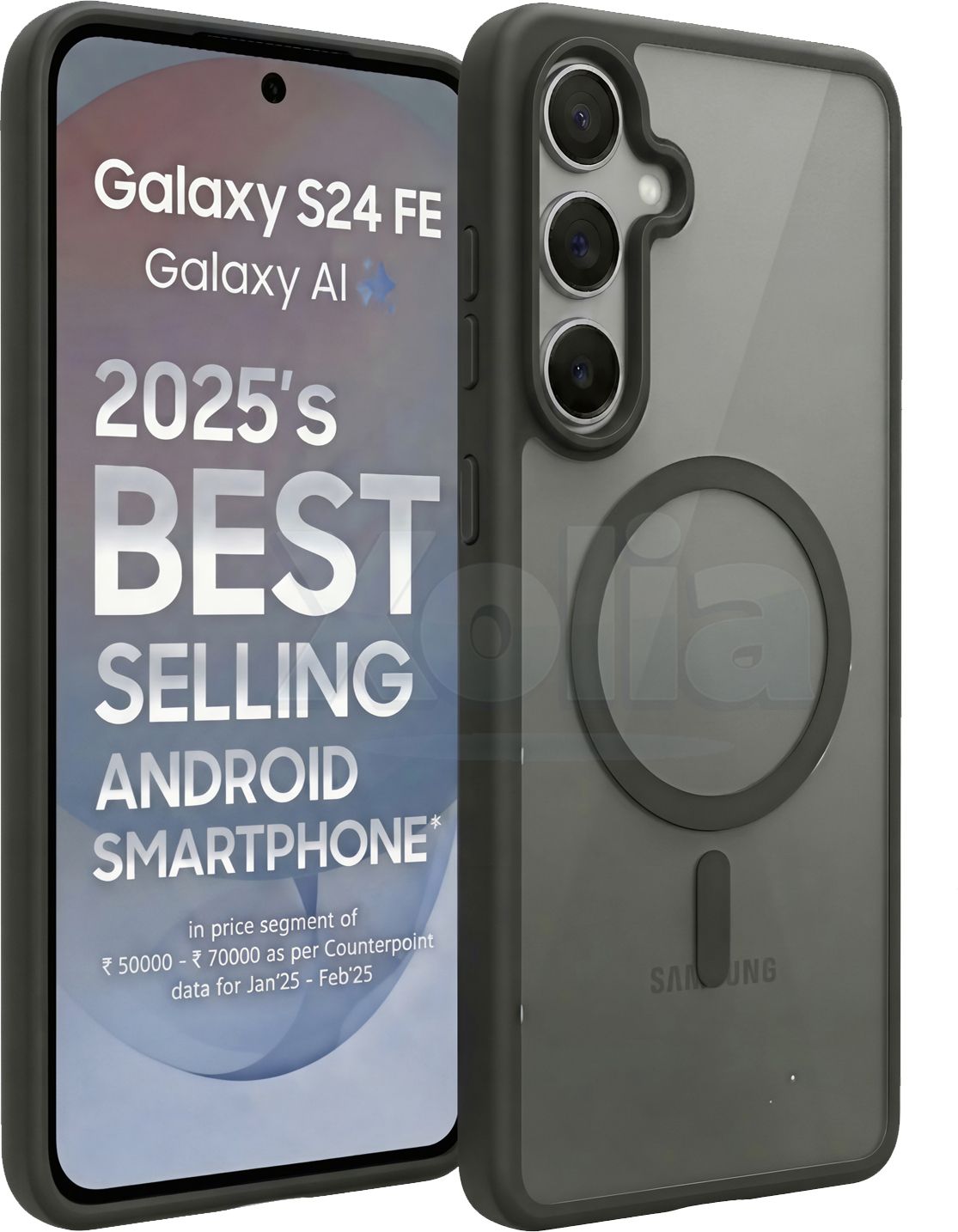 Xolia Back Cover for SAMSUNG Galaxy S24 FE 5G (Black, Shock Proof, Plastic, Silicon, Pack of: 1)