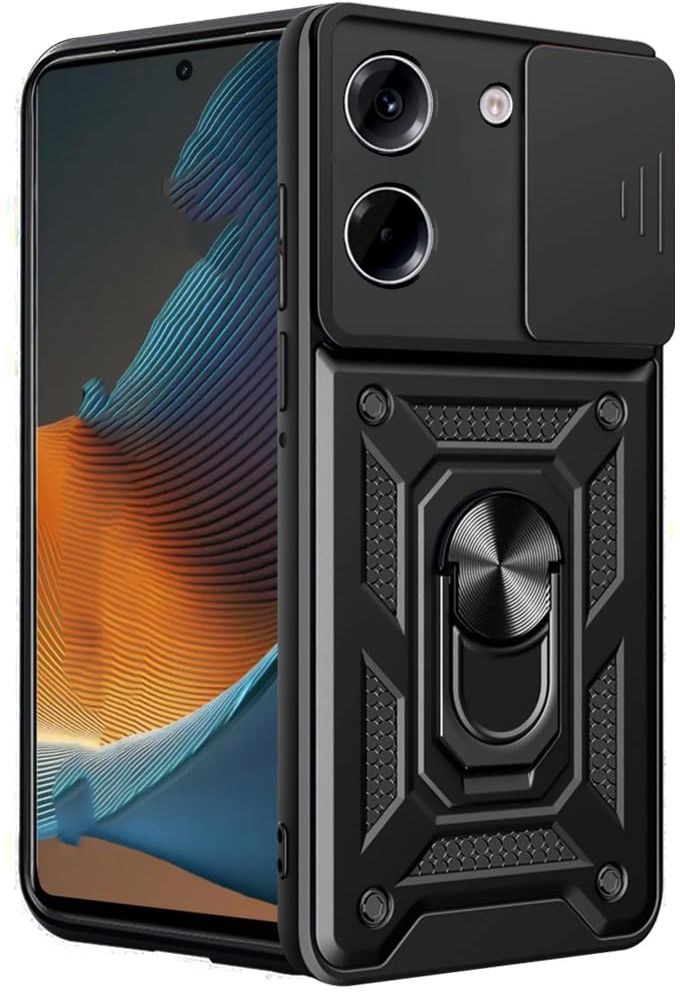 Micvir Back Cover for POCO M7 Pro 5G (Black, Shock Proof, Pack of: 1)