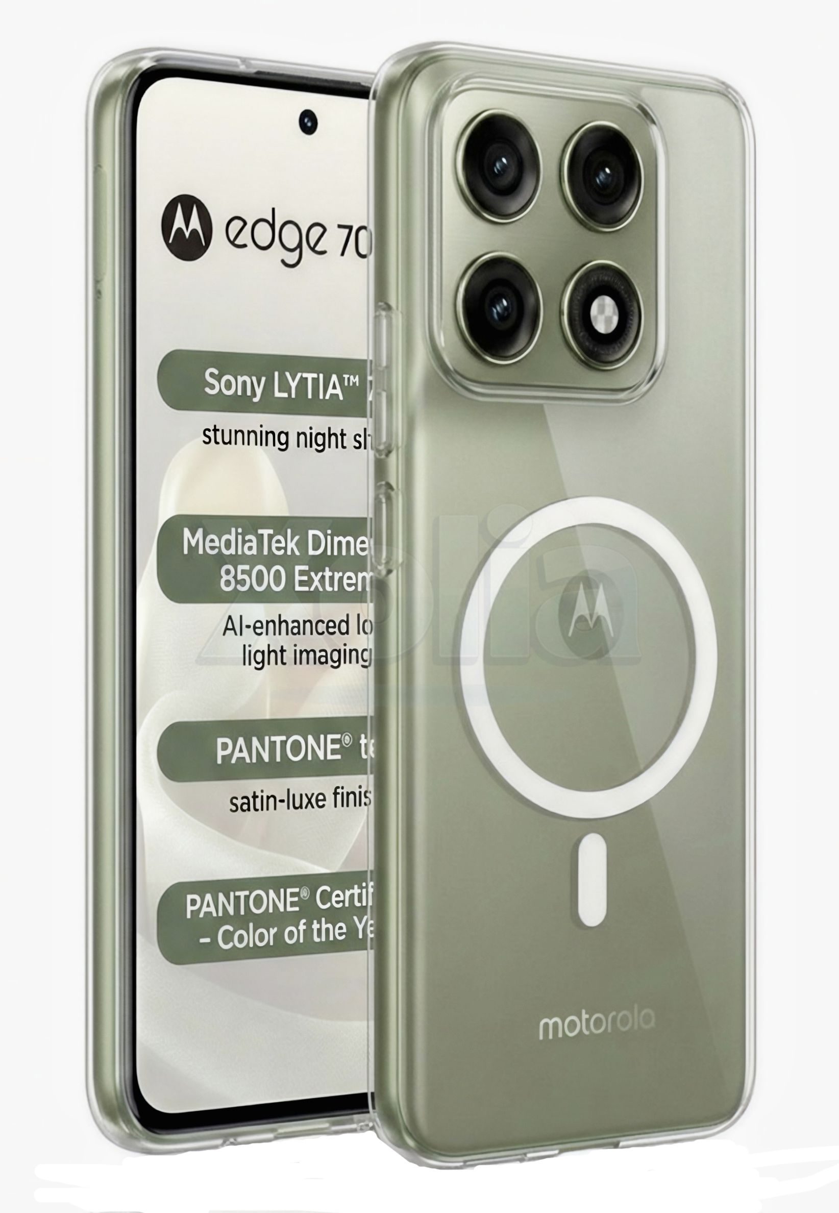 Xolia Anti Yellow Back Cover for Motorola Edge 70 Pro 5G (Transparent, Anti-Yellow, Polycarbonate, Pack of: 1)