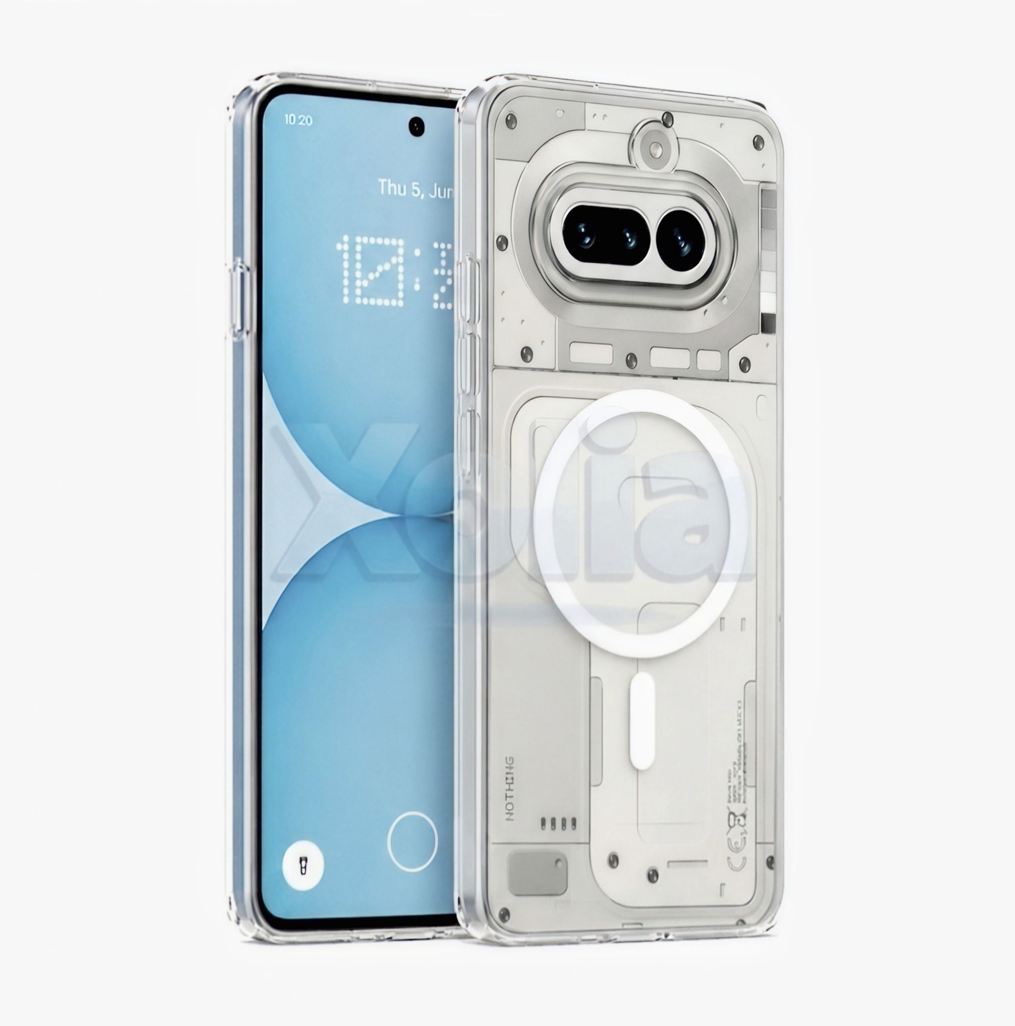 Xolia Back Cover for Nothing Phone 4a 5G (White, Shock Proof, Polycarbonate, Silicon, Pack of: 1)