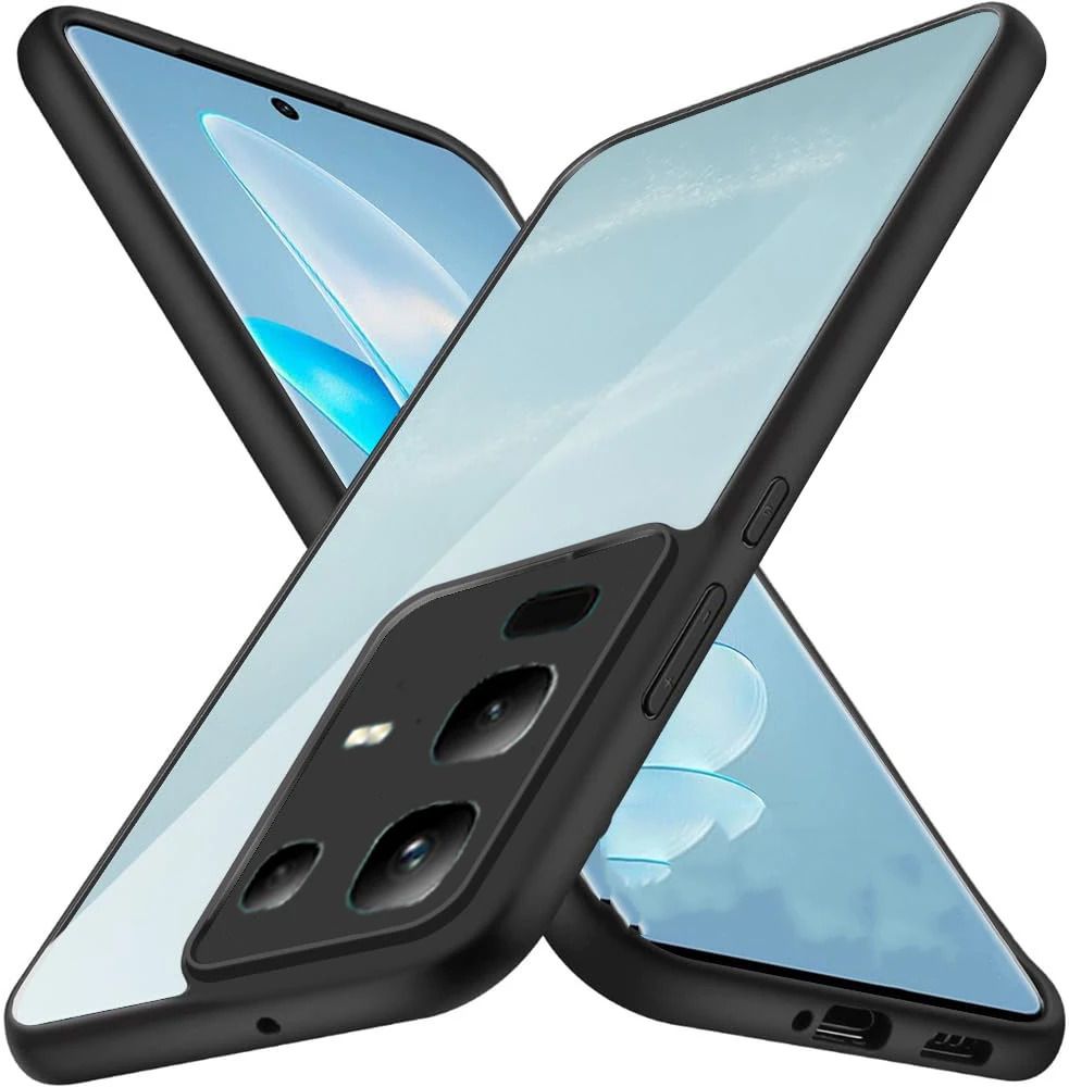 Micvir Back Cover for Infinix Note 50x 5G+ (Transparent, Black, Shock Proof, Plastic, Silicon, Pack of: 1)