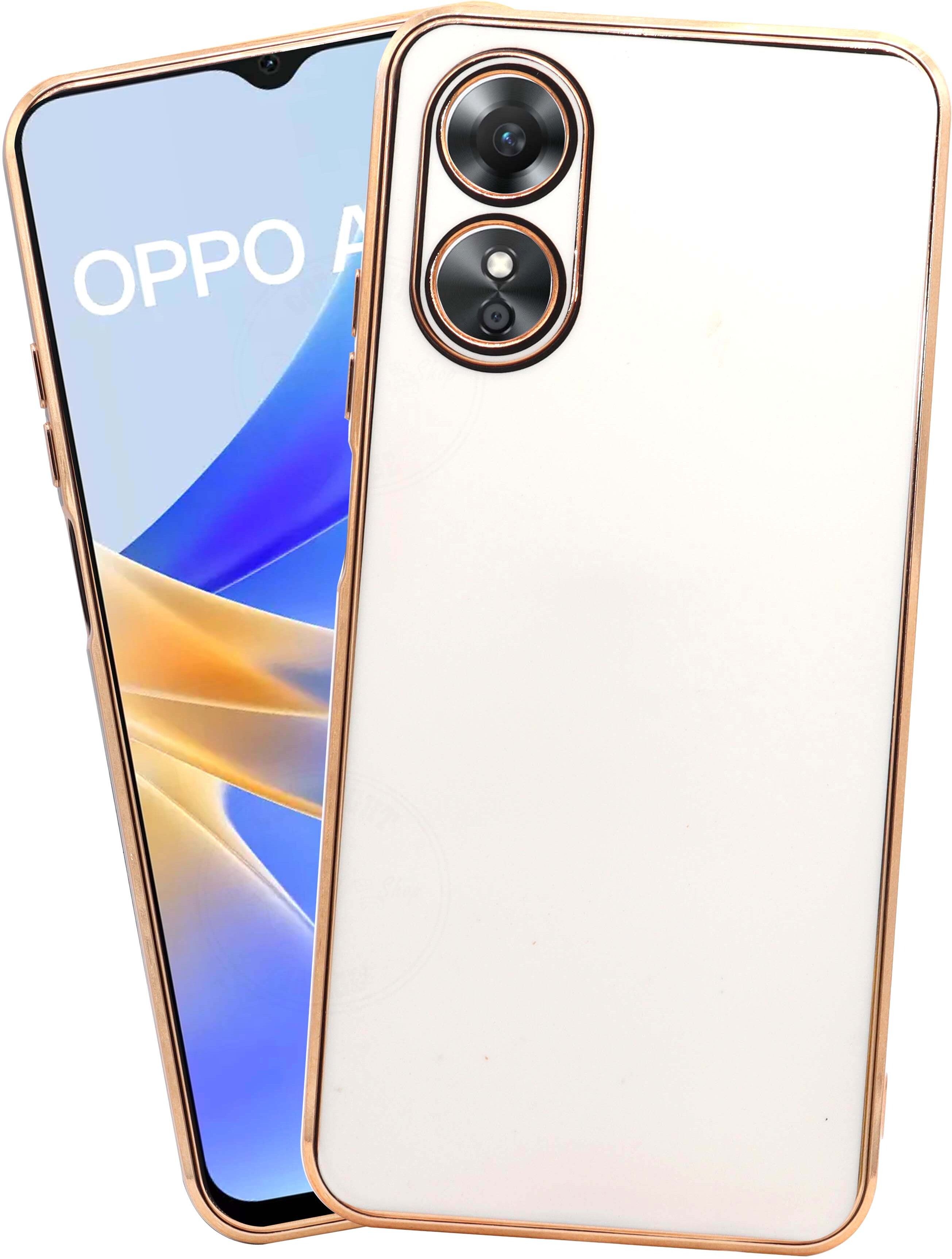 Oppo A17 -6D Chrome Back Case Cover