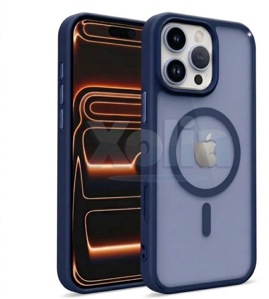 Xolia Back Cover for Apple iPhone 16 Pro Max (Blue, Shock Proof, Polycarbonate, Silicon, Pack of: 1)