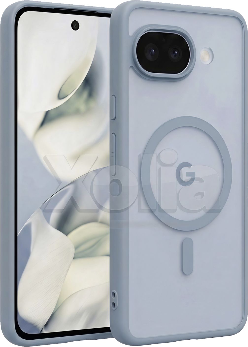 Xolia Back Cover for Google Pixel 9A (Grey, Shock Proof, Polycarbonate, Silicon, Pack of: 1)