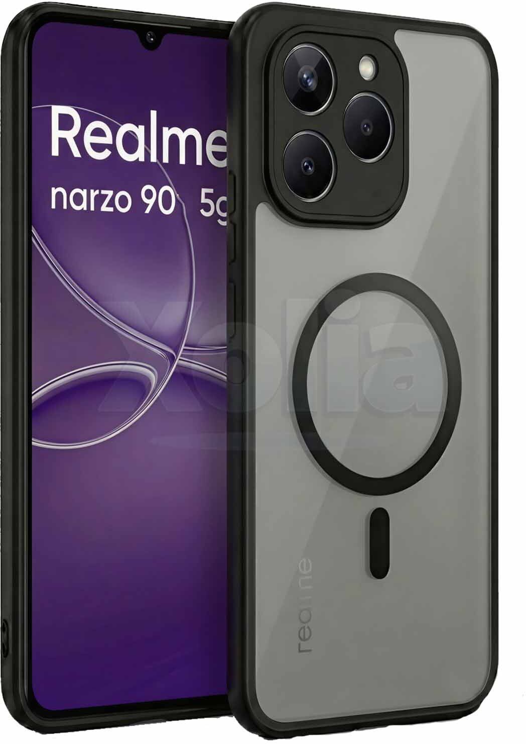 Xolia Back Cover for Realme Narzo 90 5G (Black, Shock Proof, Polycarbonate, Silicon, Pack of: 1) — image 1 of 4