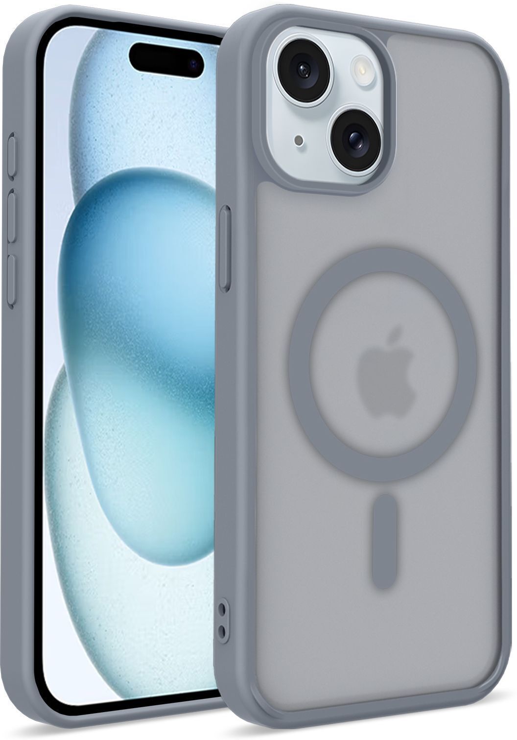 Xolia Back Cover for Apple iPhone 13 (Grey, Shock Proof, Polycarbonate, Silicon, Pack of: 1)