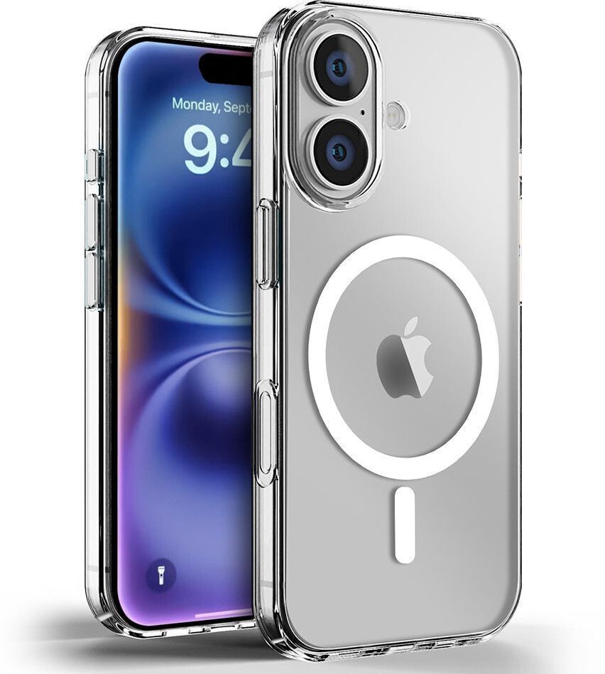 Micvir Anti Yellow Back Cover for Apple iPhone 16 Plus (Transparent, Anti-Yellow, Polycarbonate, Pack of: 1)