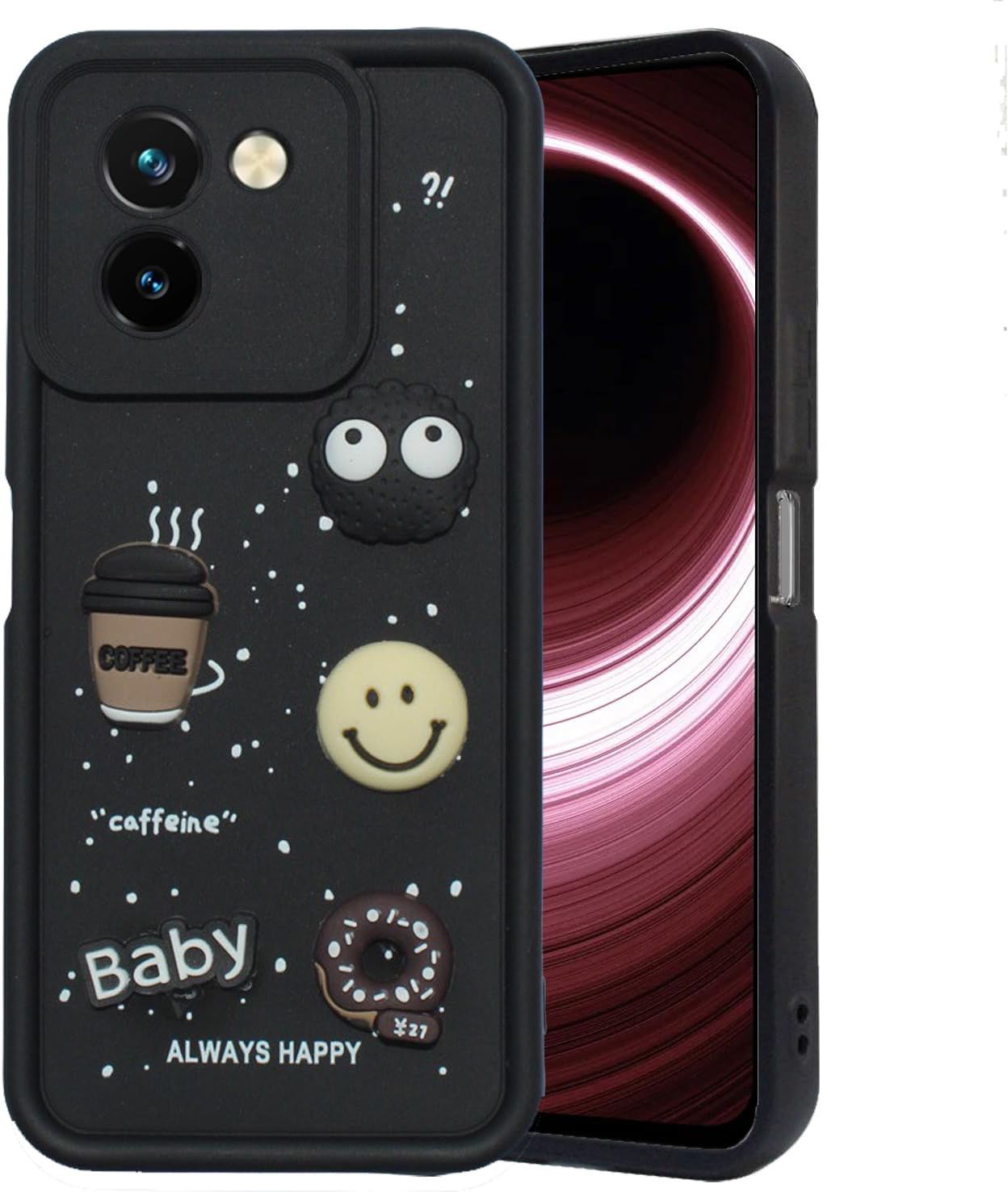 Micvir Back Cover for Vivo Y200 Pro 5G (Black, Silicon, Pack of: 1)