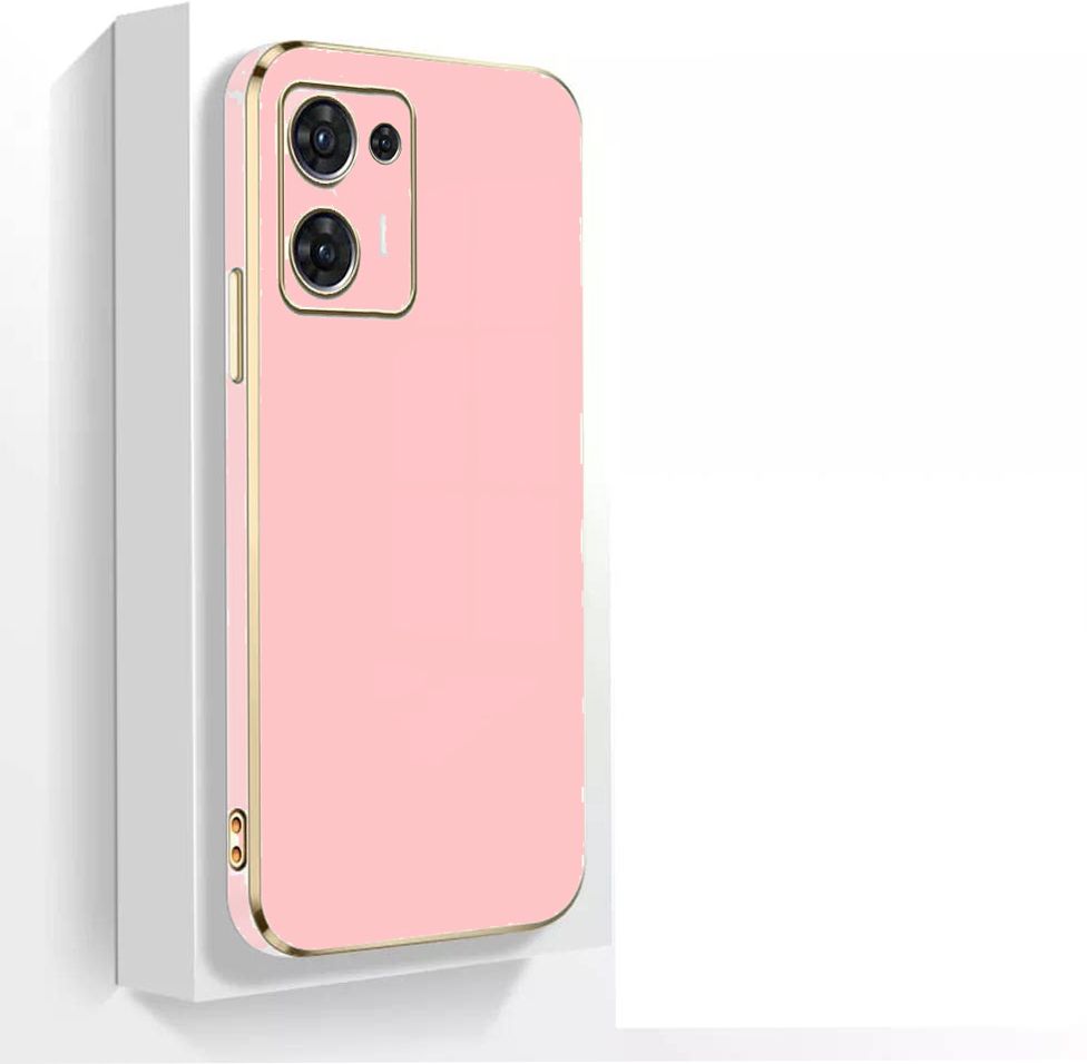 Micvir Back Cover for Motorola Edge 20 (Pink, Silicon, Pack of: 1)